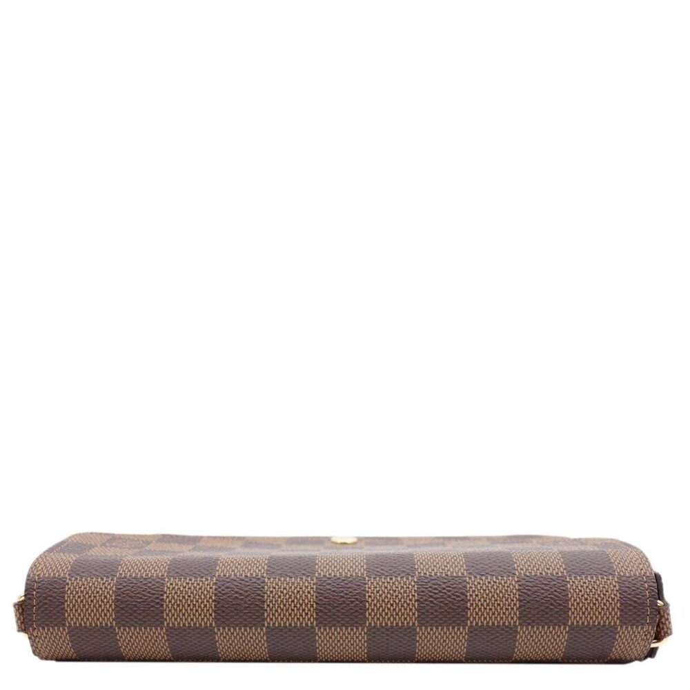 Louis Vuitton Felicie Pochette Damier Ebene Crossbody Bag Brown - Picture 6 of 13
